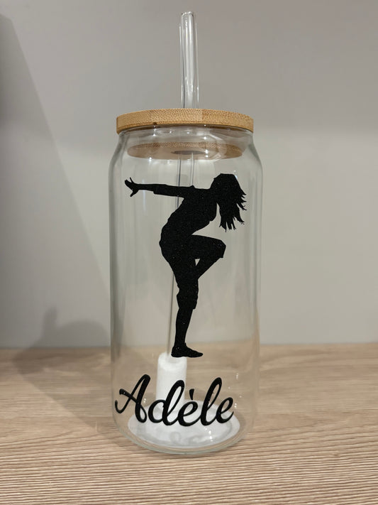 Gobelet en verre danseuse