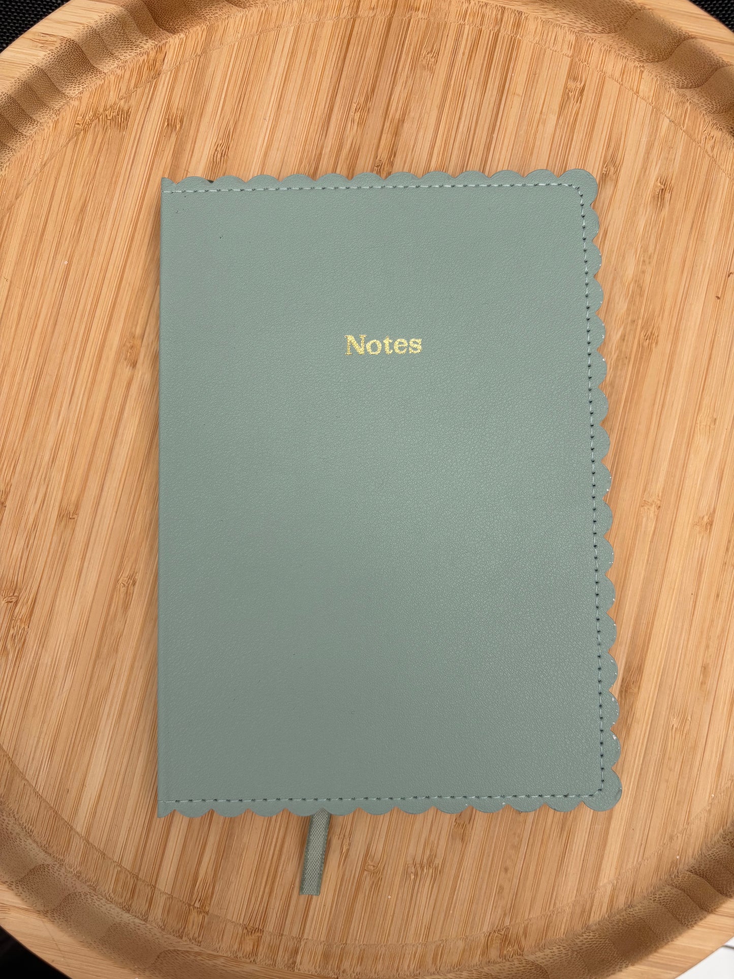 Carnet personnalisé avec couverture verte