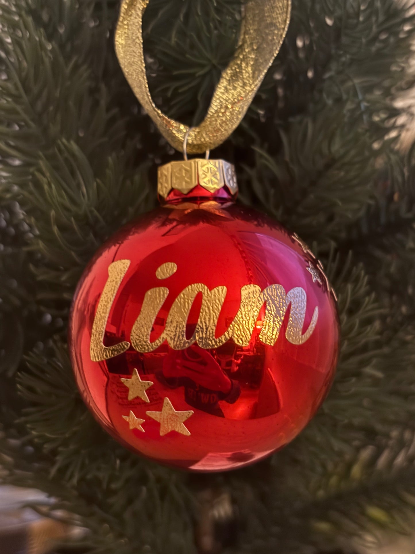 Boules de Noël personnalisées en verre – Décoration unique pour sapin (5,7 cm)