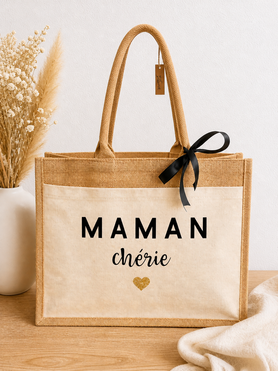 Cabas personnalisé Maman chérie sac élégant cadeau pour maman