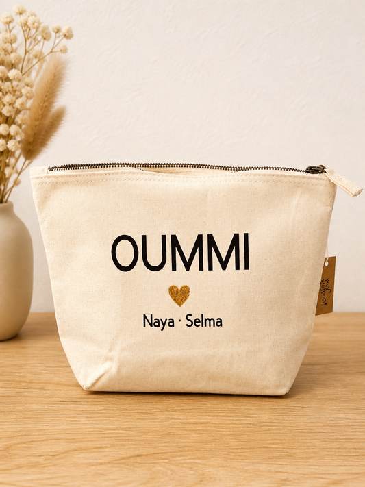pochette personnalisee oummi avec prenoms cadeau fete des meres