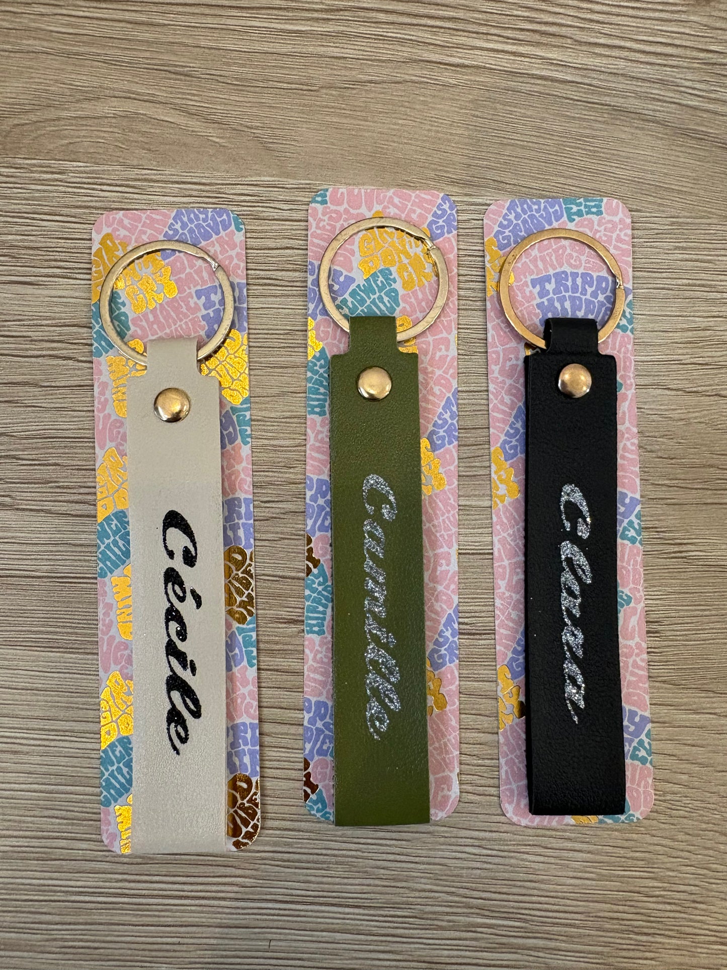 Porte-clés personnalisé en cuir – Cadeau unique avec prénom