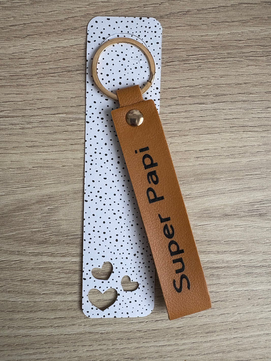 🔑 Porte-clés en cuir personnalisé – Cadeau unique pour homme ou femme